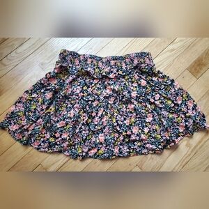 American Eagle Outfitters • smocked tiered mini skirt black floral print • Small